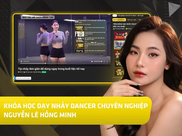 Poster khoá Khóa học dạy nhảy dancer chuyên nghiệp