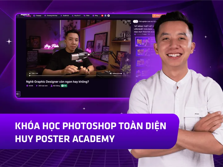Poster khoá Trở thành graphic designer chuyên nghiệp
