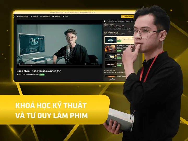 Poster khoá Học viện đào tạo làm phim cho người Việt