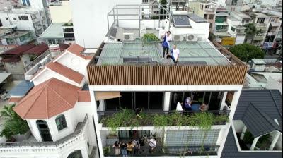 Trụ sở The MONA chụp từ flycam