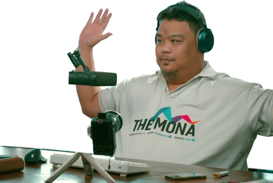 Hùng đang nói trong video mẫu