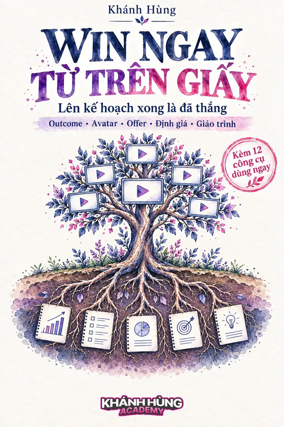 Bìa sách Win ngay từ trên giấy