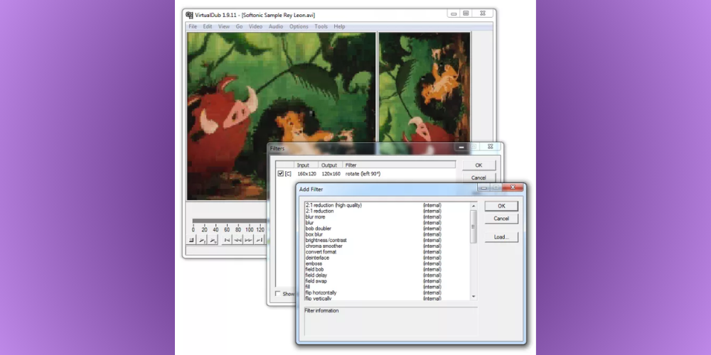 Phần mềm chỉnh sửa video trên máy tính VirtualDub