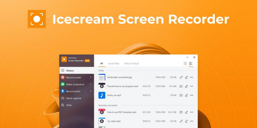 Phần mềm quay màn hình máy tính Icecream Screen Recorder