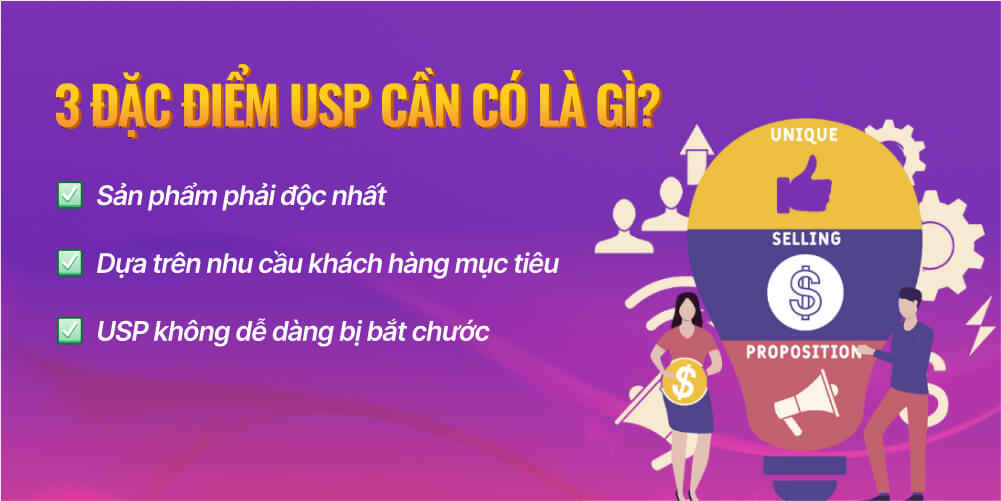 Đặc điểm thiết lập USP sản phẩm cần có là gì?