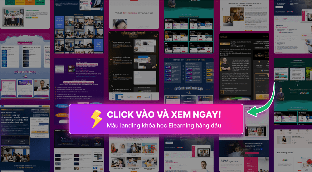 Xem mẫu landing page khóa học trực tuyến Elearning