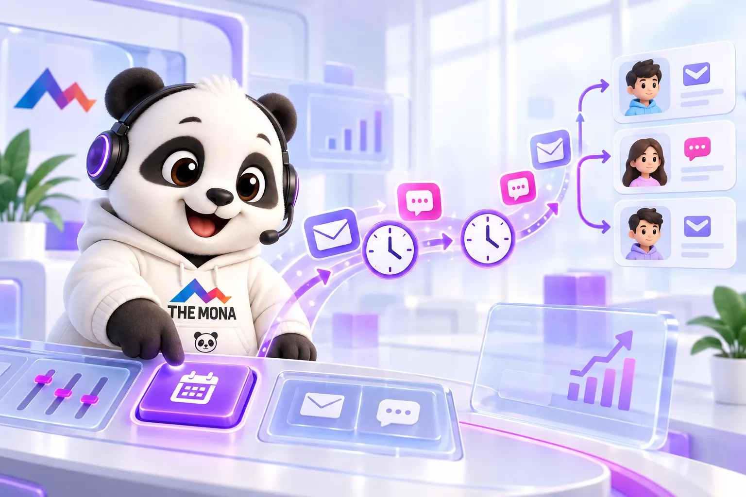 Chăm học viên tự động bằng email, Zalo và quảng cáo nhắc lại