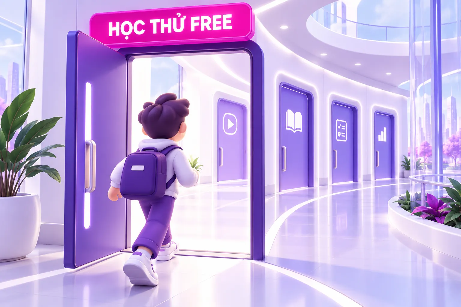 Cho học miễn phí là cửa vào của khóa học bán tự động