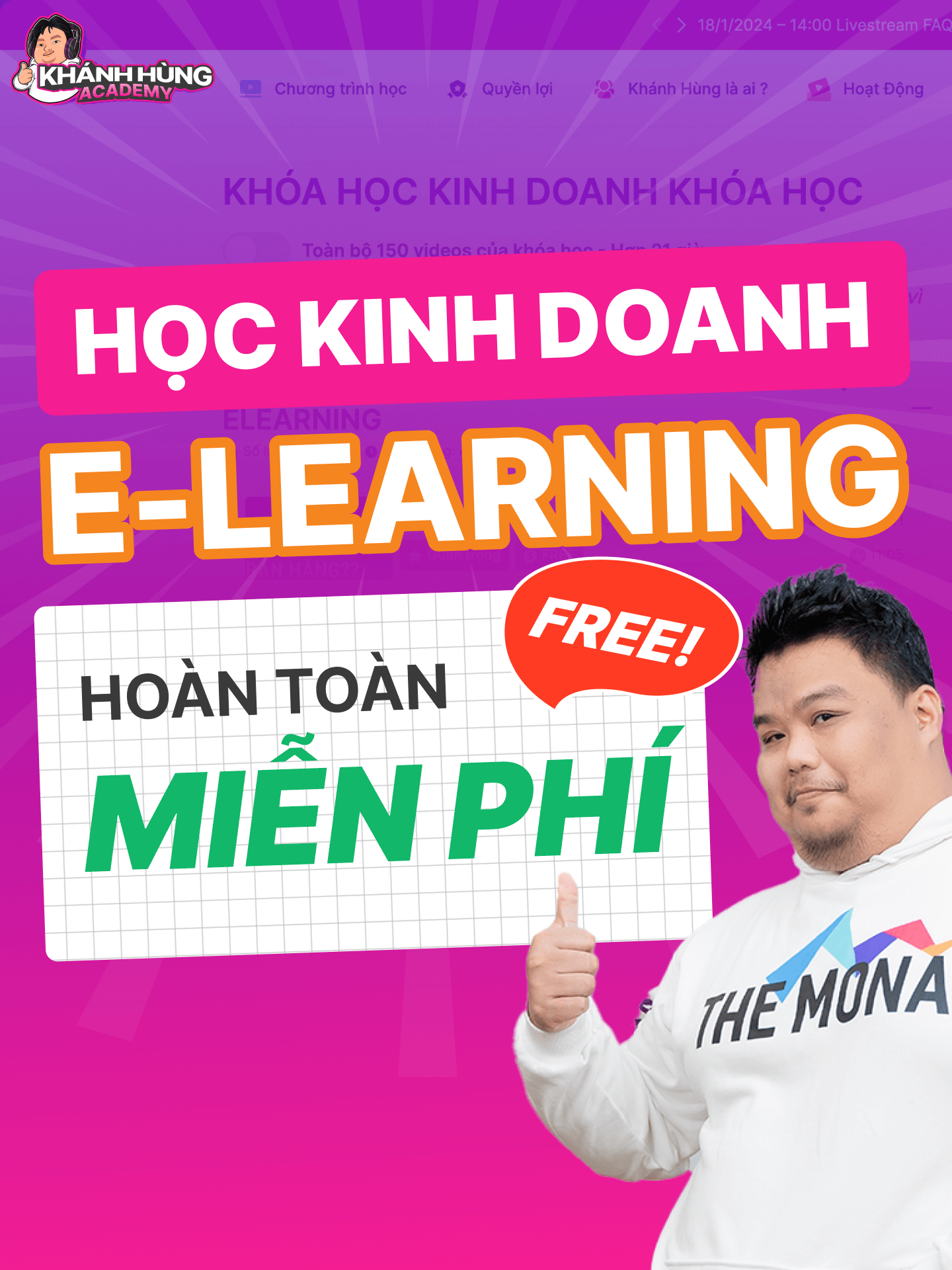 Khóa học kinh doanh Elearning Khánh Hùng Academy