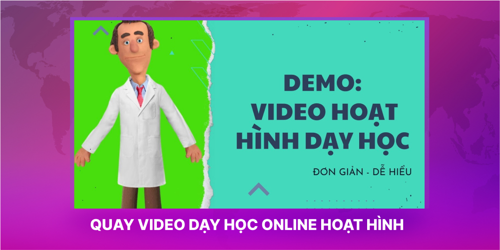 Quay video dạy học online hoạt hình