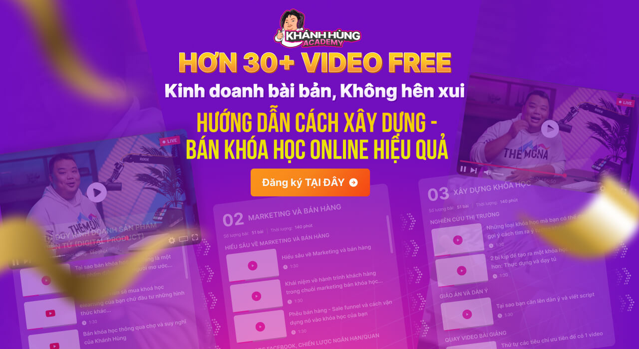 Khóa học hướng dẫn cách tạo và bán khóa học