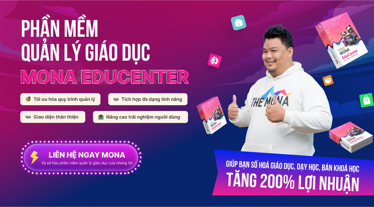 Phần mềm quản lý giáo dục MONA Educenter