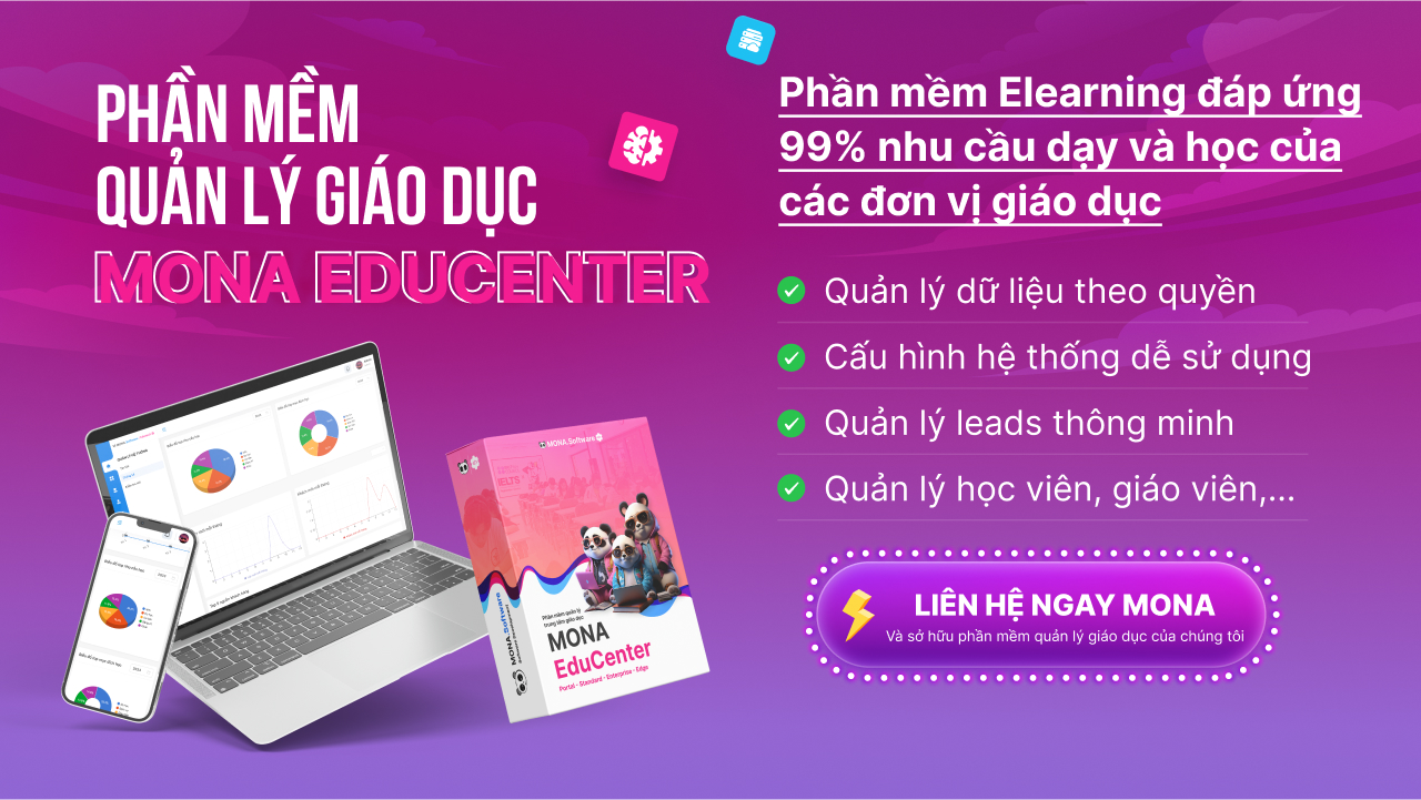 Phần mềm quản lý giáo dục MONA Educenter