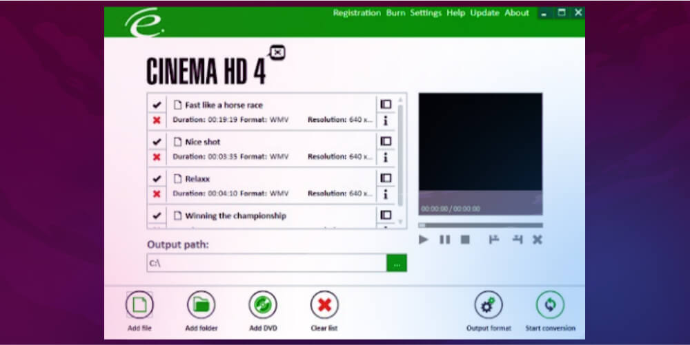 Phần mềm tăng chất lượng video online Cinema HD