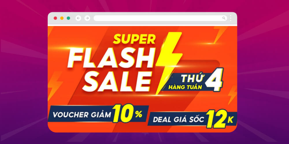 Chương trình flash sale Shopee