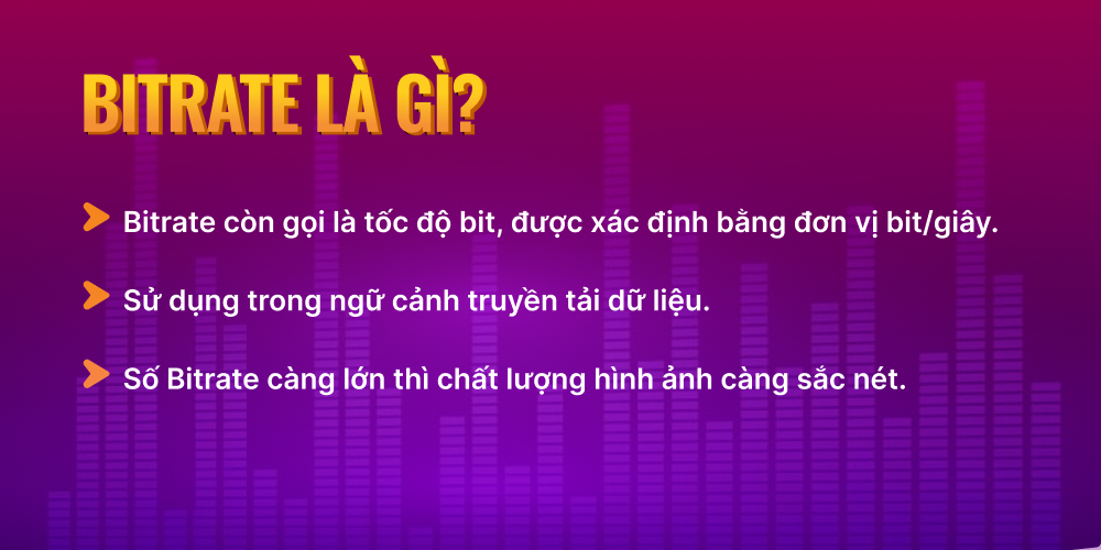 Tìm hiểu Bitrate là gì