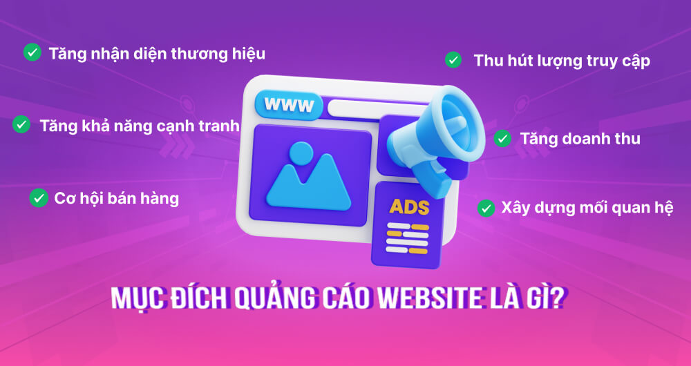 Mục đích khi quảng cáo trên website là gì