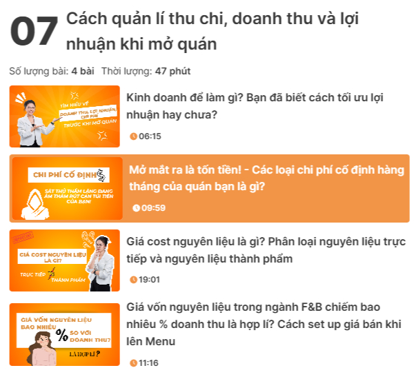 Review khóa học pha chế Ly Phạm về cách quản lý