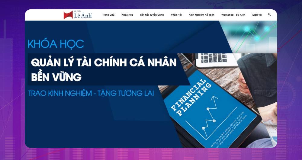 Học quản lý tài chính bền vững tại Trung tâm Lê Ánh