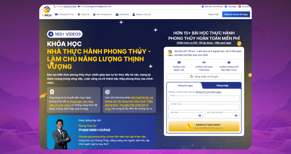 Khóa học nhà thực hành phong thủy online tại Brich Academy