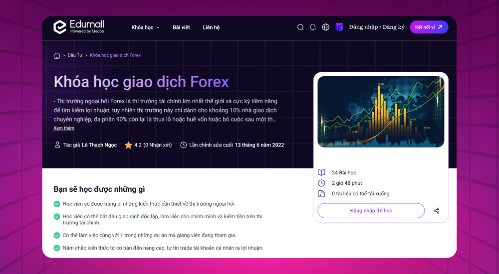 Khóa học giao dịch ngoại hối tại Edumall