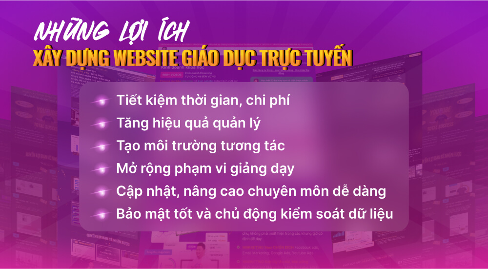 Lợi ích xây dựng website giáo dục trực tuyến