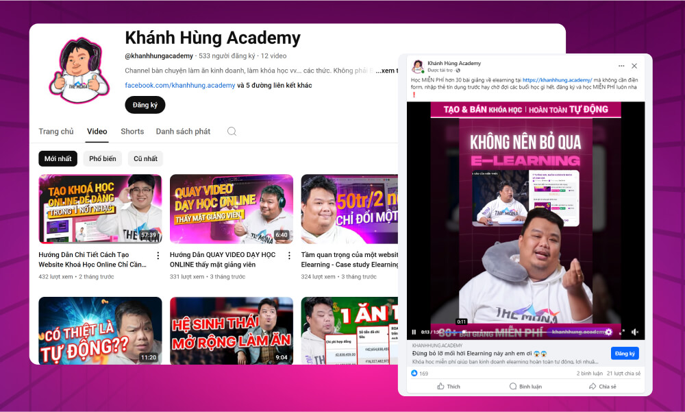Quảng bá khóa học trên social media