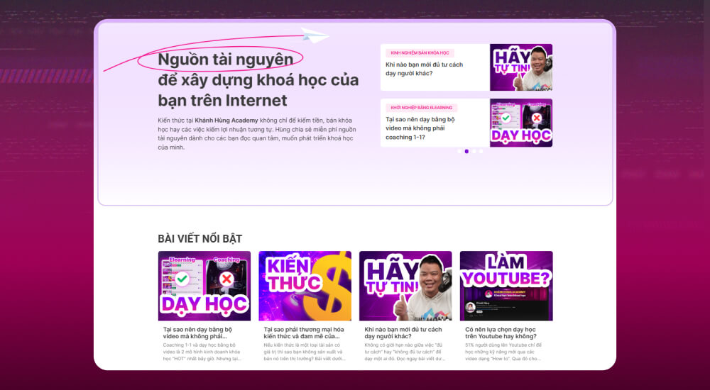 Đăng tải bài viết blog trên website