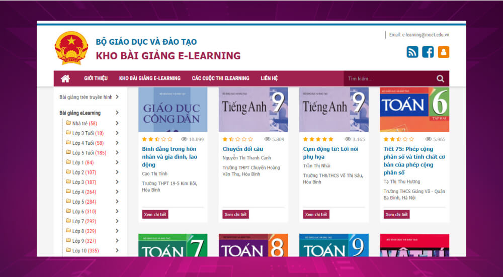 Bộ GD&ĐT triển khai kho bài giảng Elearning