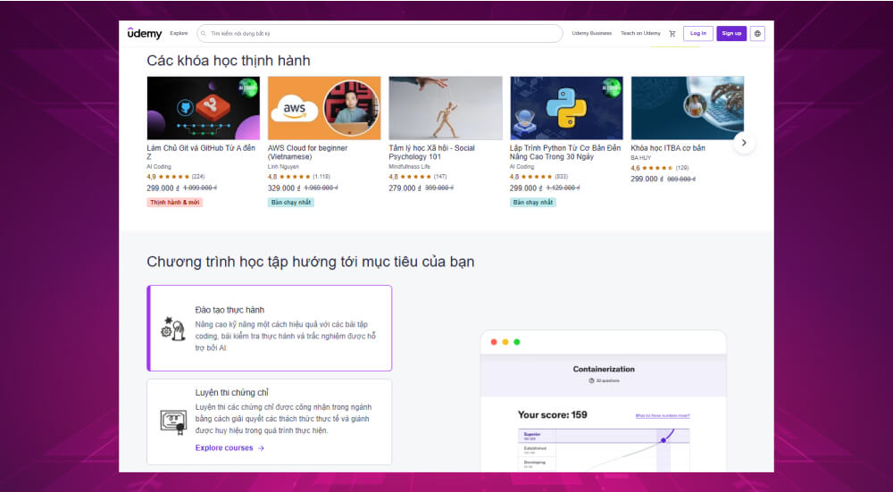 Kho bài giảng điện tử Elearning Udemy