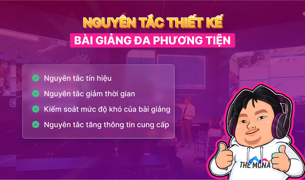 Nguyên tắc thiết kế bài giảng đa phương tiện là gì