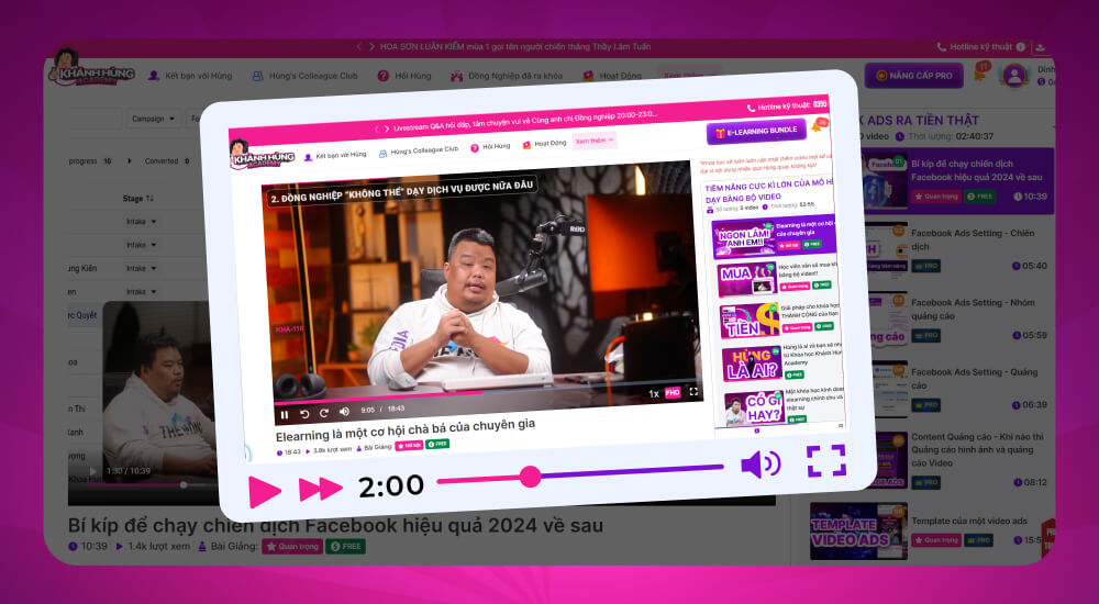 Dạng số hóa video bài giảng