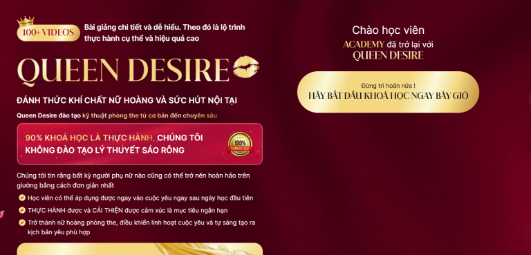 Khóa học đánh thức khí chất nữ hoàng và sức hút nội tại của đồng nghiệp Nguyễn Thanh Nga ra mắt.