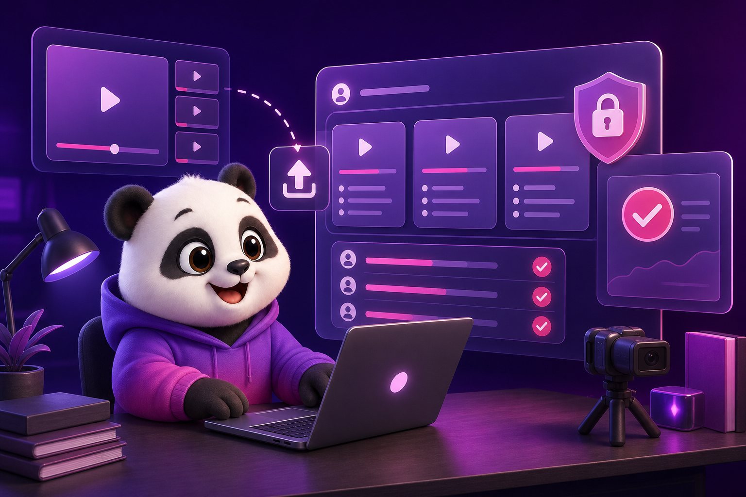 Gấu KHA tải bài giảng lên nền tảng LMS