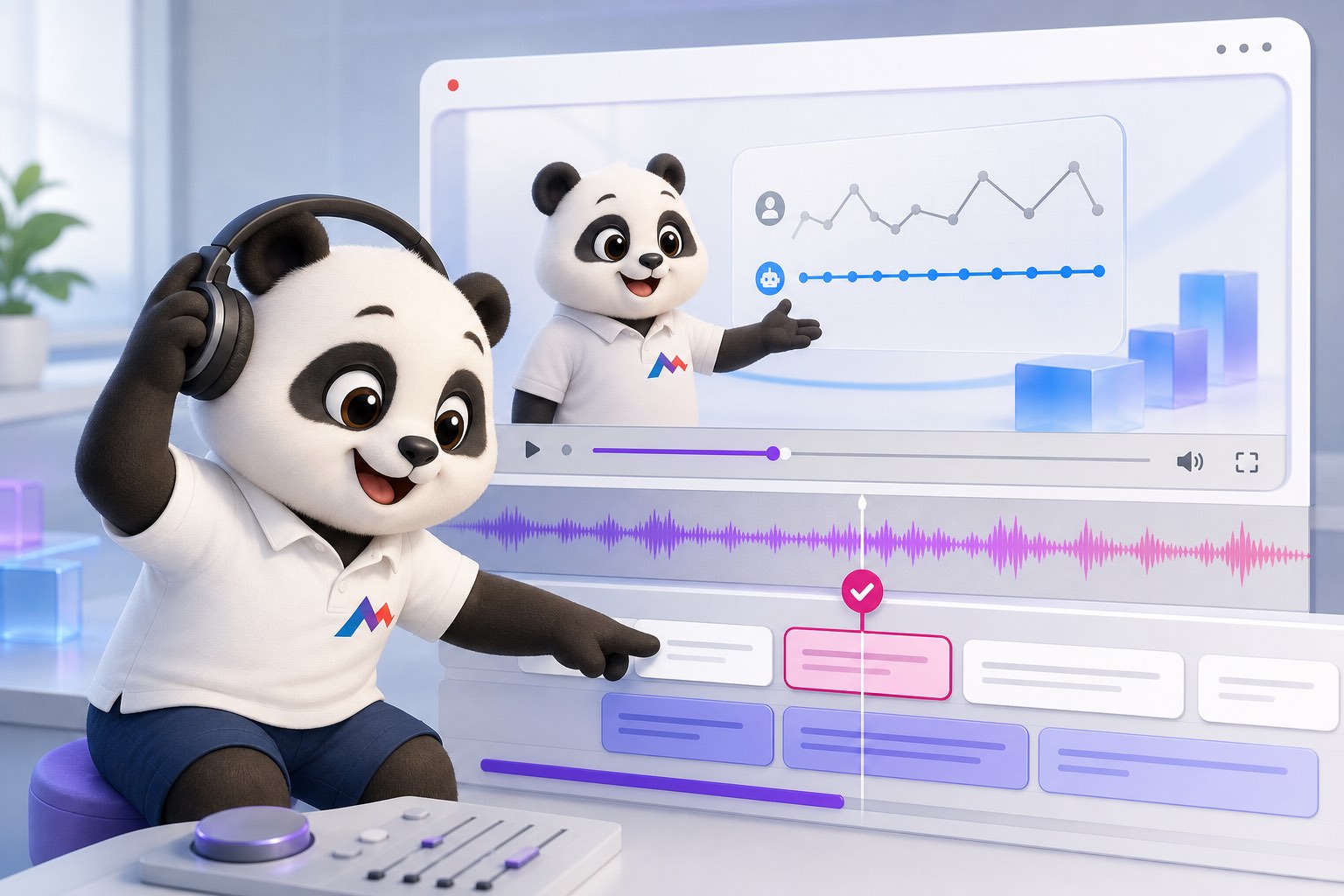 Kiểm tra phụ đề tự động trên timeline video bài giảng