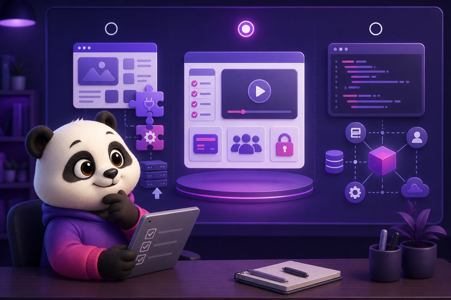 Gấu KHA so sánh ba cách làm website elearning