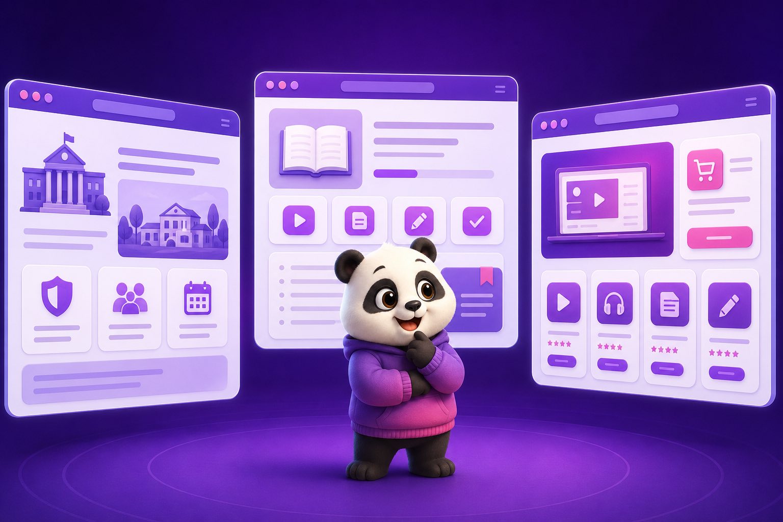 Ba loại website giáo dục cho trường trung tâm giảng viên