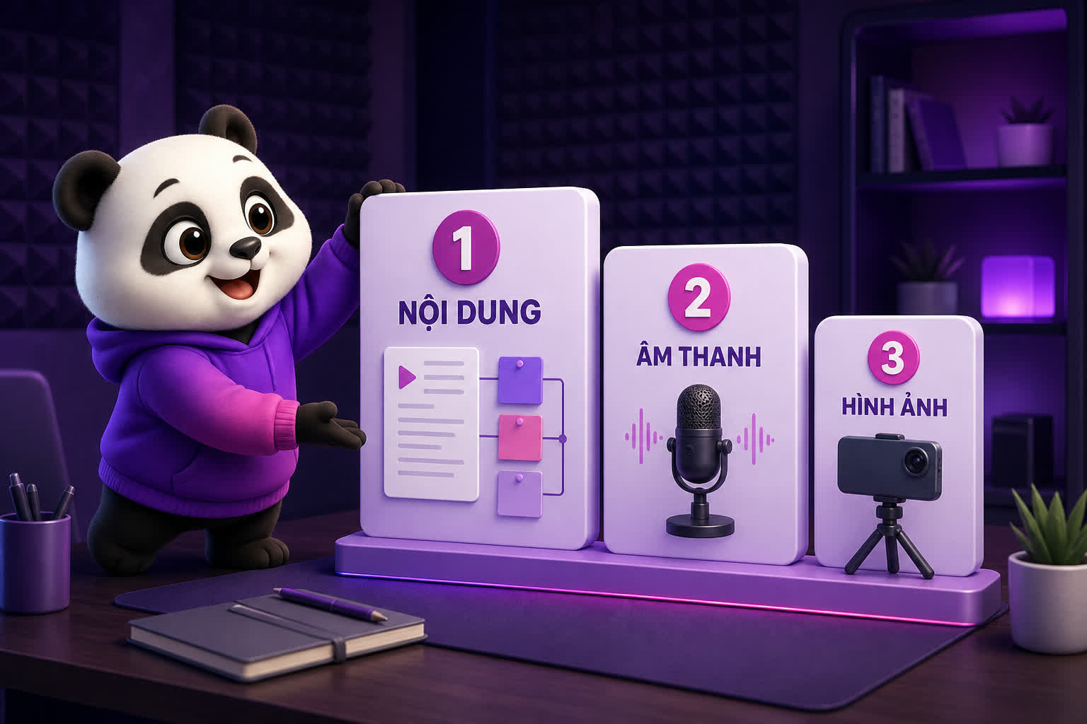 Ba ưu tiên khi quay video dạy học gồm nội dung âm thanh hình ảnh
