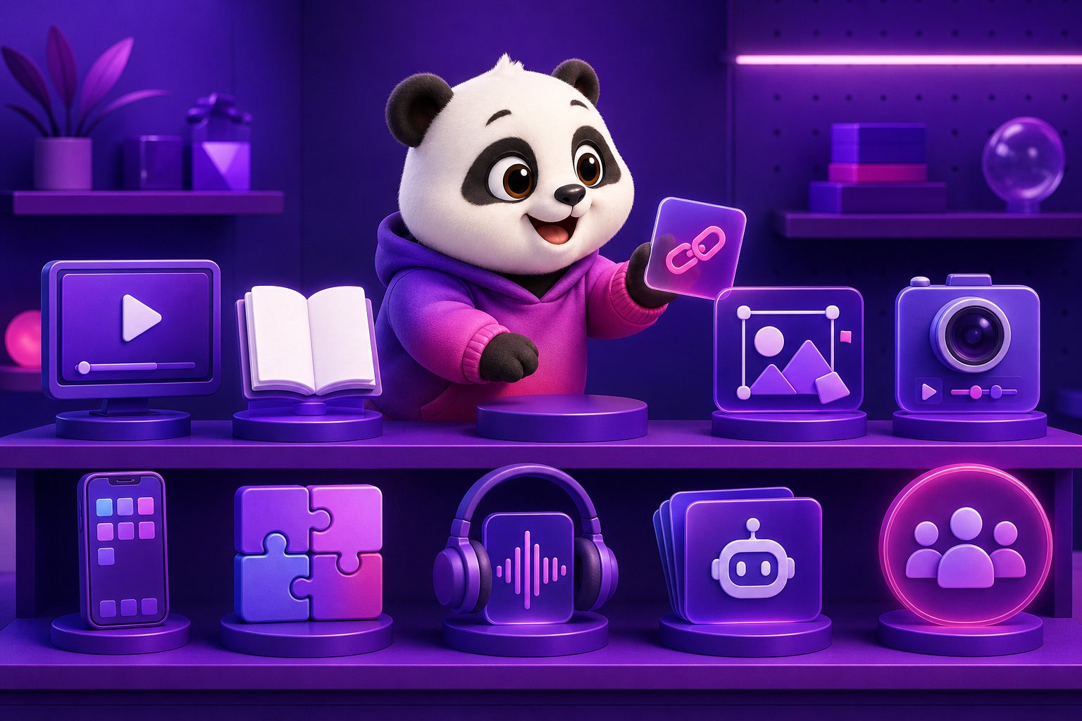Mười họ sản phẩm số phổ biến được xếp trên kệ
