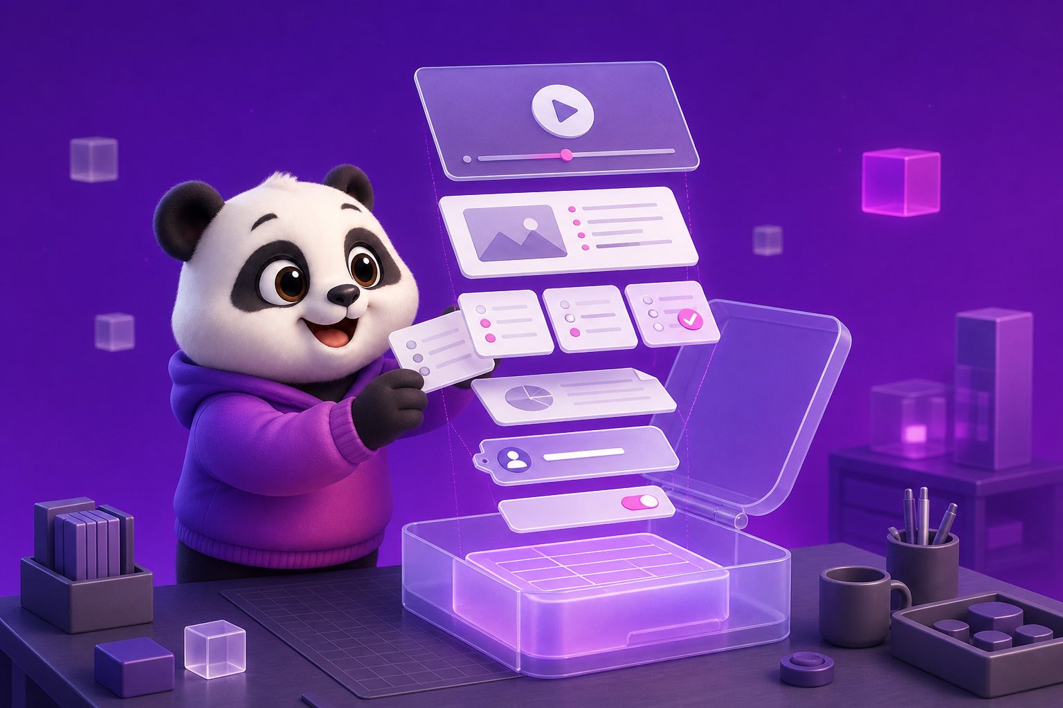Cấu trúc gói bài giảng gồm video quiz và tài liệu