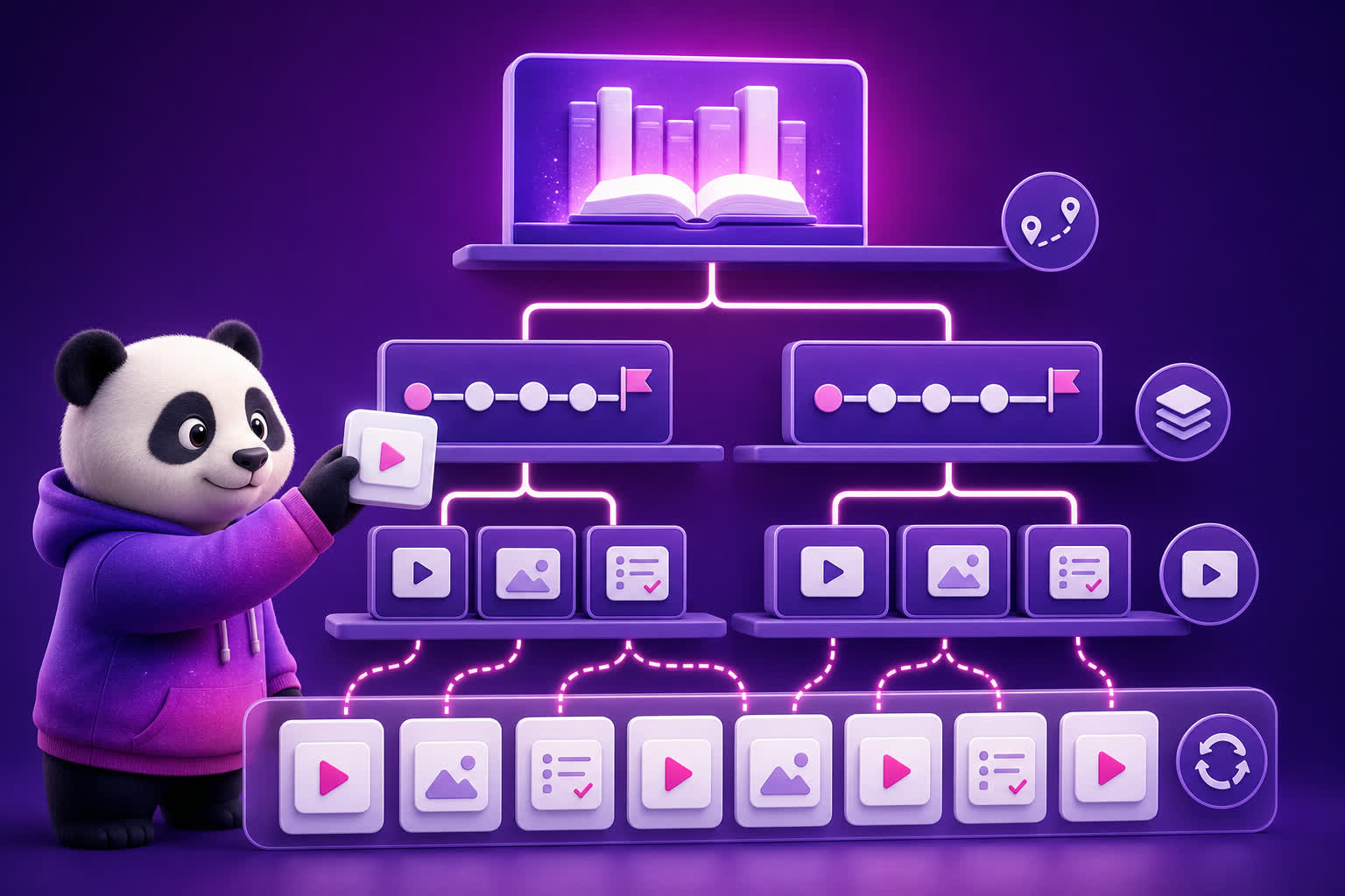 Cấu trúc kho bài giảng Elearning theo khóa module và bài học