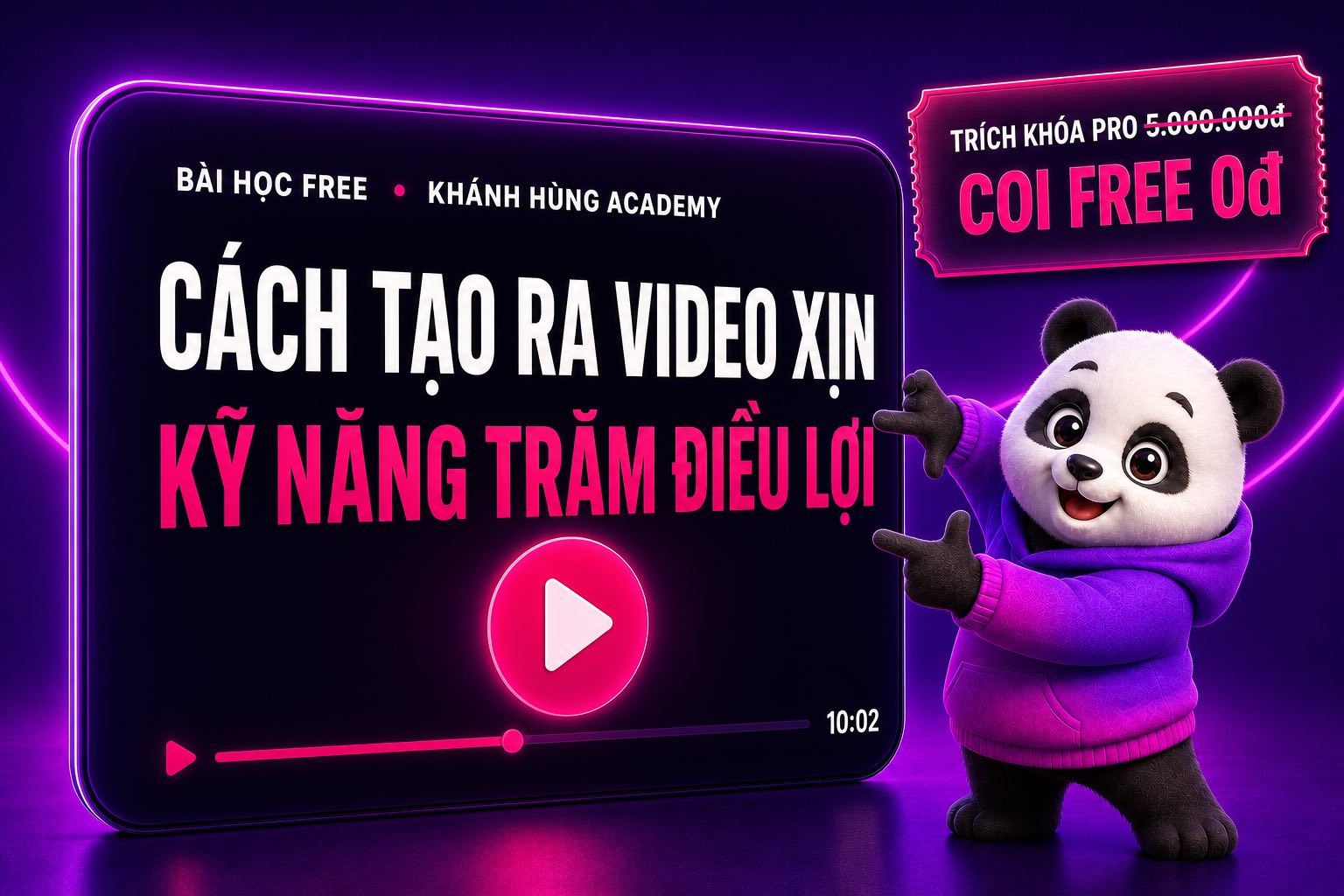 Video free đo chất lượng từng video bài học