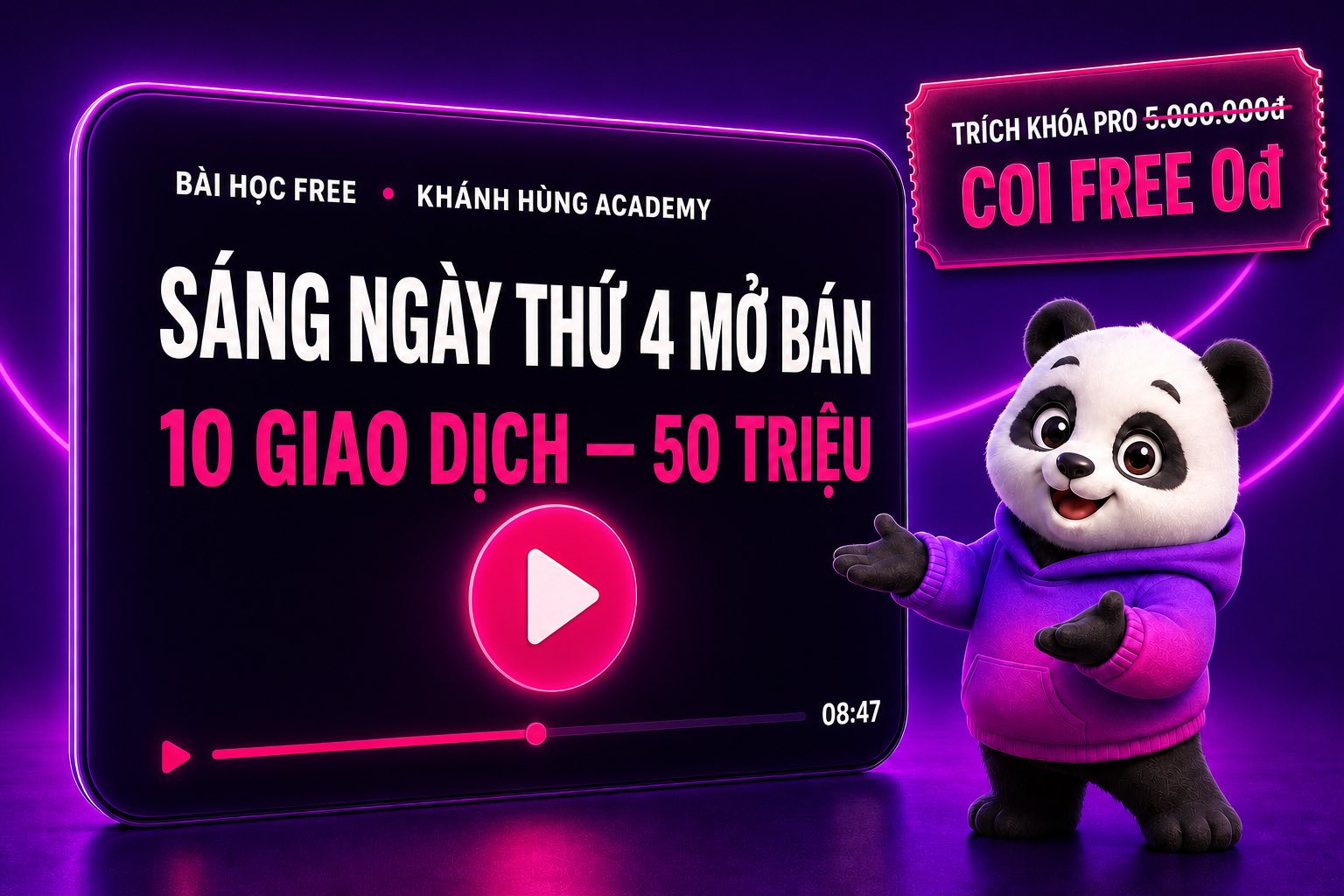 Bài học free Vì sao Elearning là KHỔ TRƯỚC - SƯỚNG SAU trên Khánh Hùng Academy