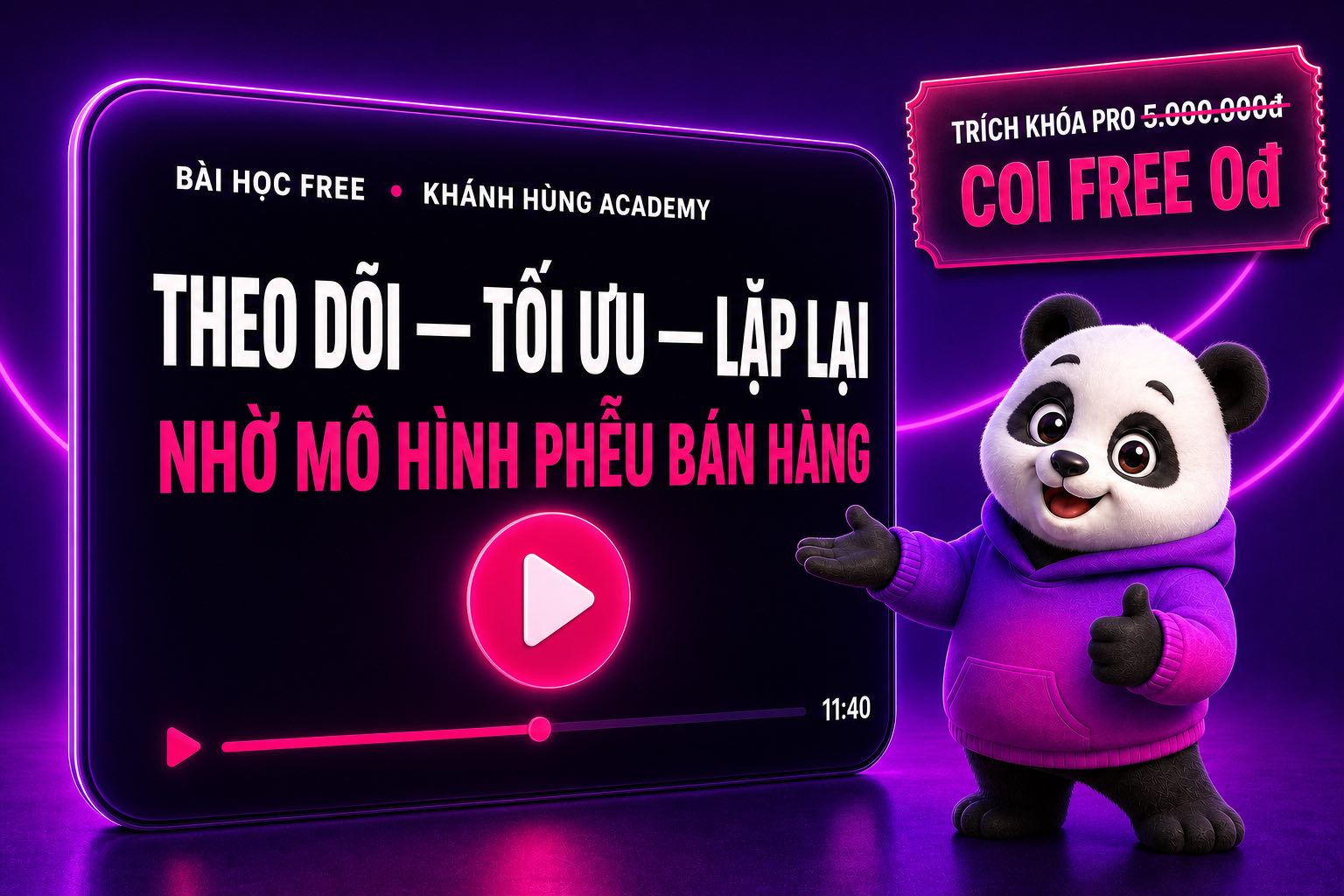 Bài học free toàn bộ tính năng Mona Elearning trên Khánh Hùng Academy