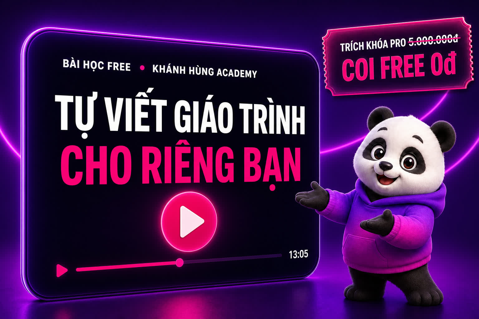 Bài học free tự viết giáo trình cho riêng bạn
