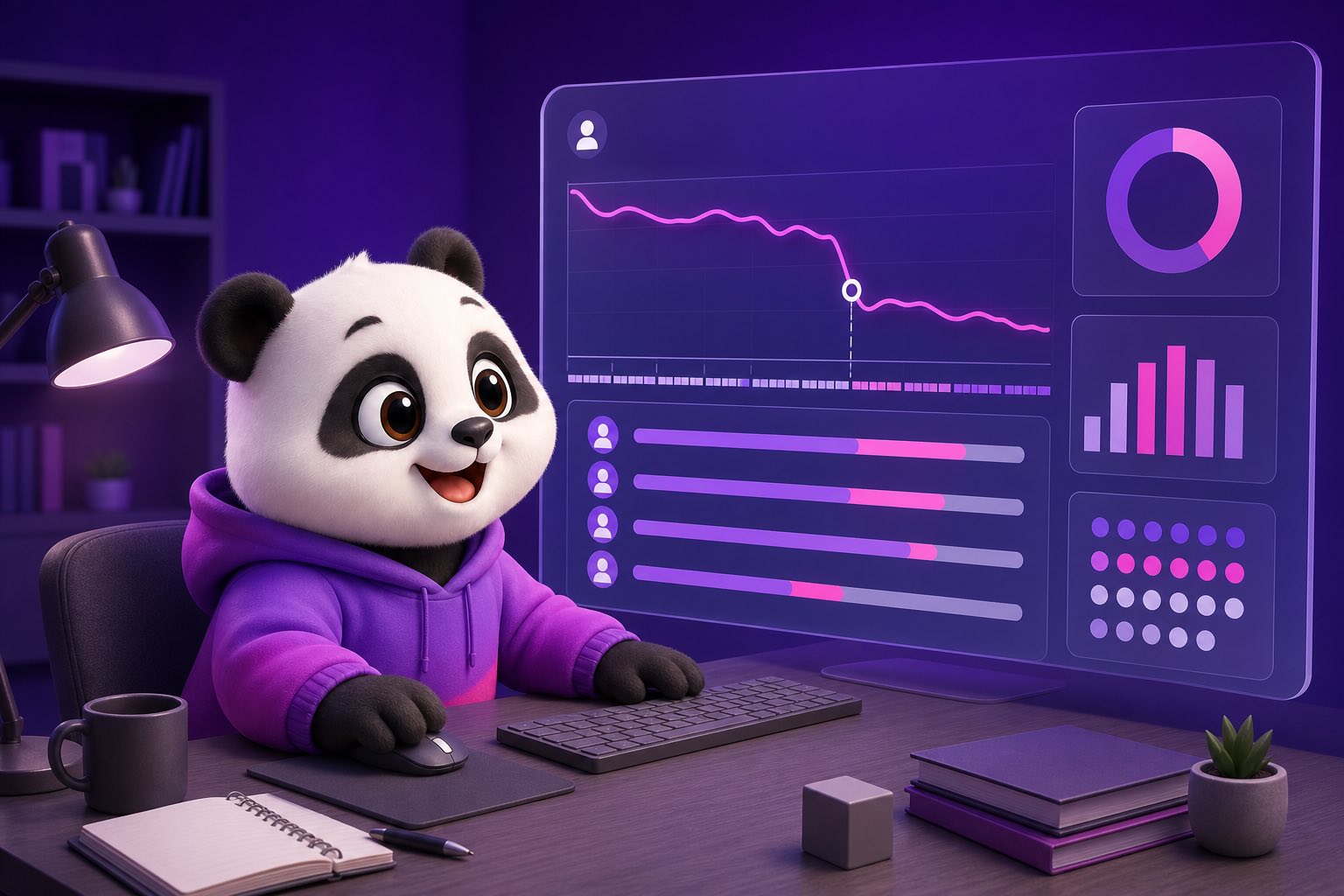 Dashboard đo tiến độ và điểm gãy của video bài học