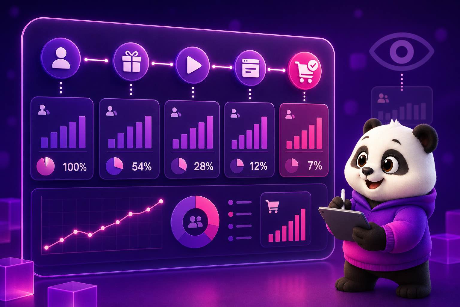 Dashboard đo free traffic bằng lead và đơn hàng