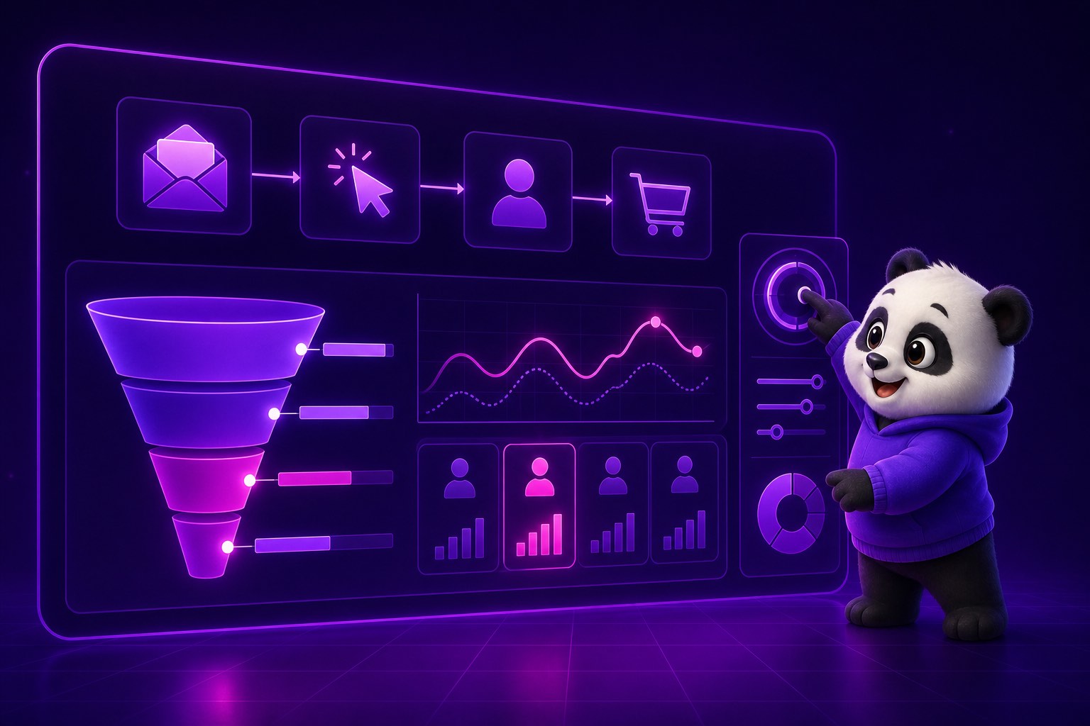Dashboard đo hiệu quả chiến dịch remarketing theo từng nhóm