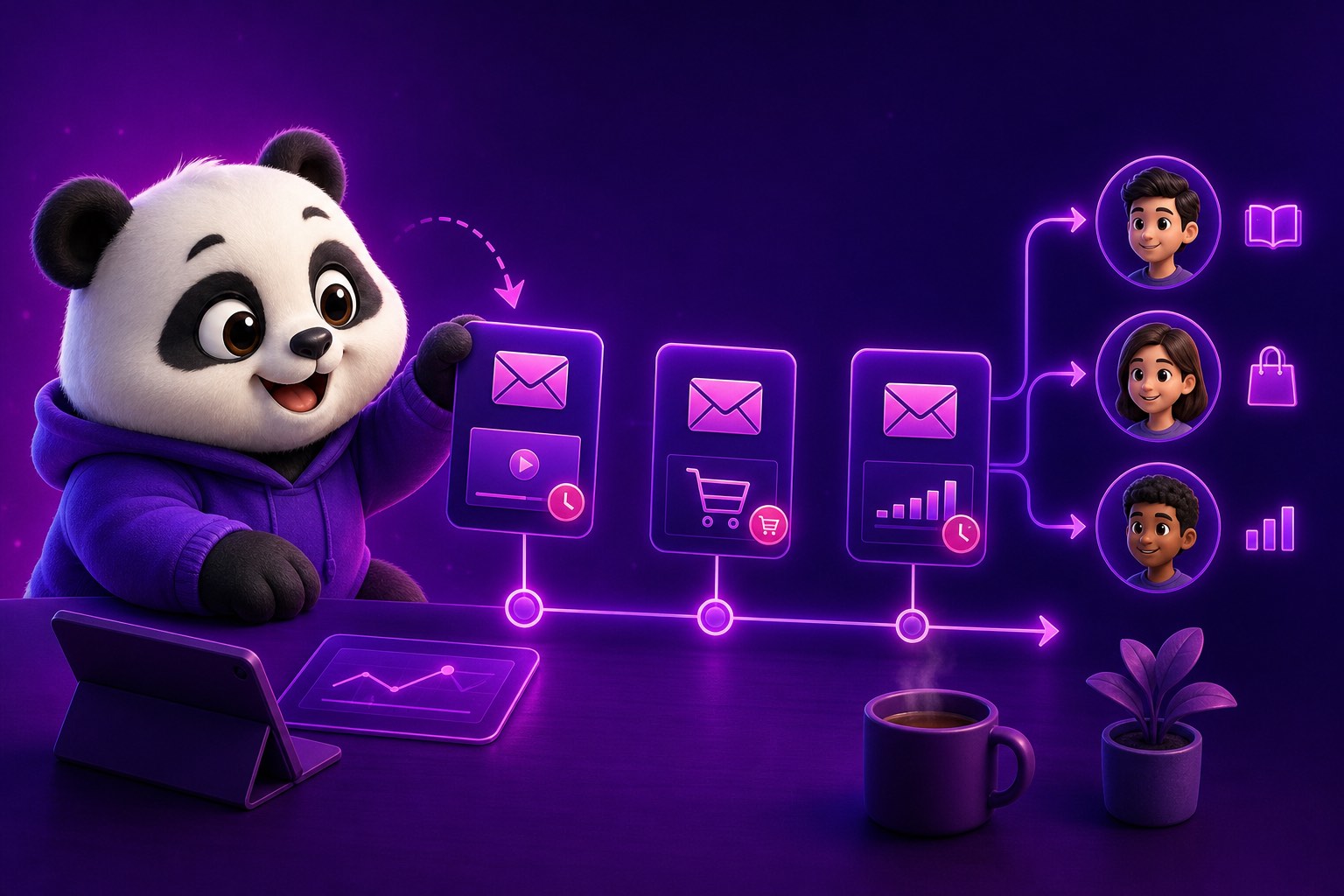 Email remarketing chạy theo hành vi của từng học viên
