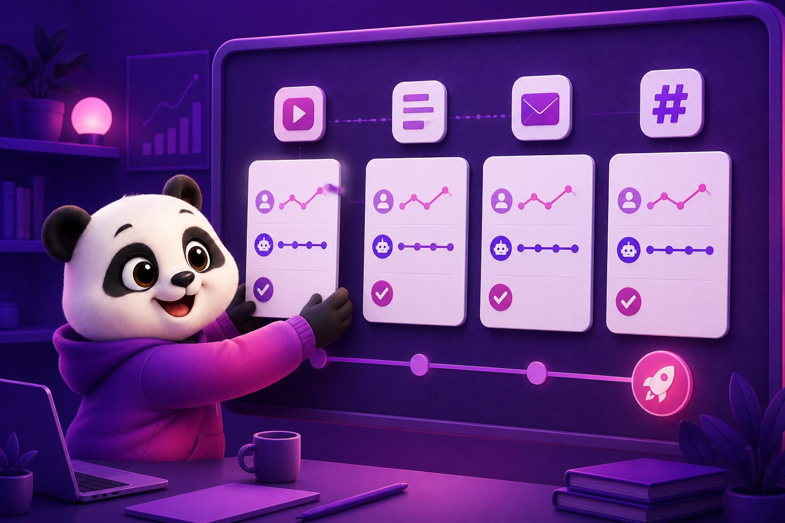 Lặp đặc điểm thương hiệu trên video bài viết và email